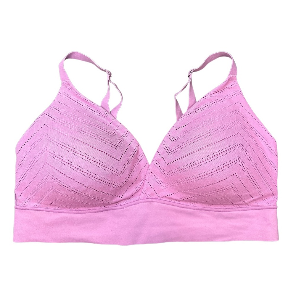 Purplish Pink Lace Bra